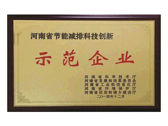 節能減排示范企業(yè)
